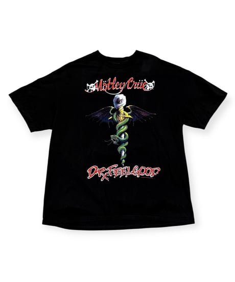 【USED】2000s MOTLEY CRUE モトリークルー SS T-SHIRTS 半袖Tシャツ XLサイズ BLACK
