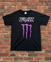 【USED】2000s FOX RACING MONSTER SS T-SHIRTS BLACK Lサイズ