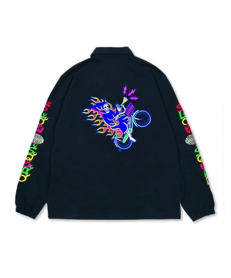 Slow Squad International "Mamachari Neon Cotton Coach Jacket"