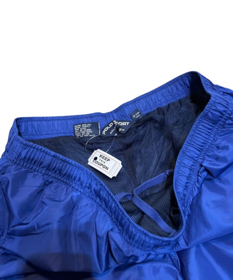 【USED】1990s POLO SPORTS ナイロンパンツ ブルー  XLサイズ