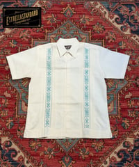 【NEW ITEM】ESTRELLA STANDARD S/S GUAYABERA  キューバシャツ (ホワイト、翡翠)
