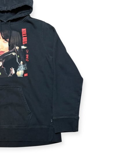 【USED】2000s HUF x KILL BILL MOVIE スウェットパーカー BLACK XLサイズ
