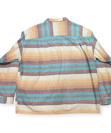【USED】90s Patagonia  ヘビーフランネル  サニーストライプ  Lサイズ  ポルトガル製