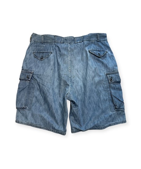 【USED】1990s RRL カーゴショートパンツ ヒッコリーストライプ　W40 USA製