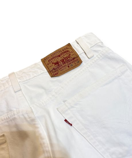 【USED】1990s Levi’s 550 デニムパンツ WHITE W36L34 USA製