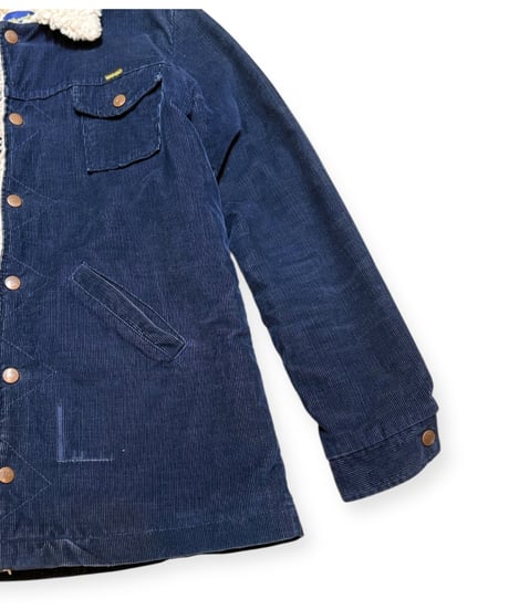 【USED】1990s Wrangler ラングラー ランチジャケット ボアコート NAVY Sサイズ位 アメリカ製