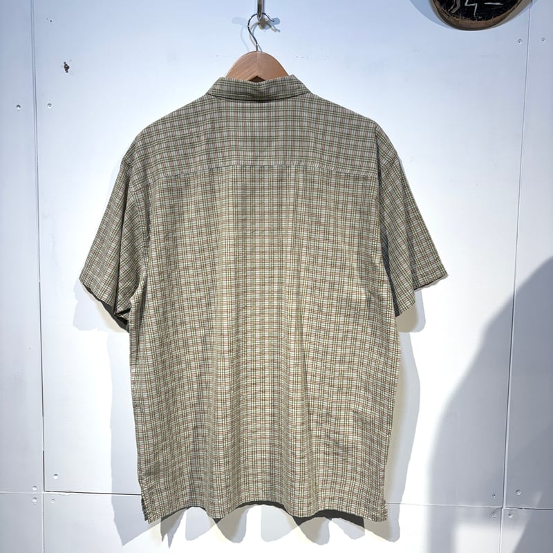 S5 Patagonia パッカーウェアシャツ Lサイズ グリーン系チェック 美品