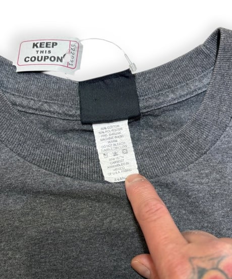 【USED】2000s INDEPENDENT インディペンデント 半袖Tシャツ GRAY XLサイズ アイアンクロス