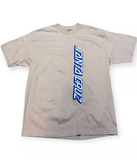【USED】1990s SANTACLUZ サンタクルズ 半袖Tシャツ ベージュ  XLサイズ NHSカラータグ