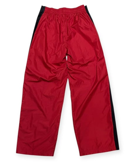 【USED】1990s NIKE ナイロンセットアップ RED ジャケットXL、パンツMサイズ