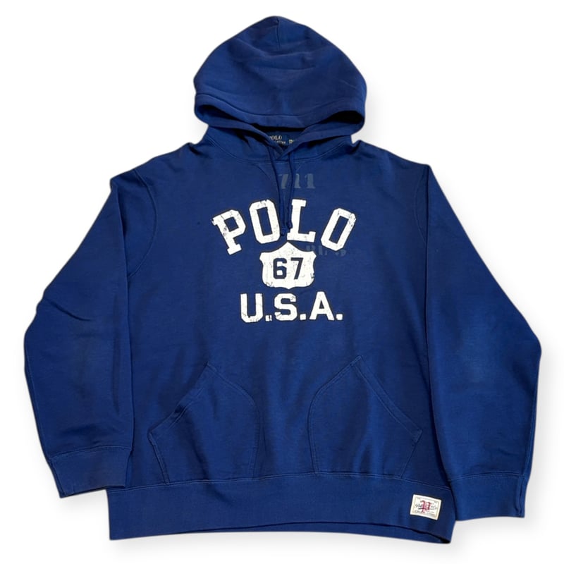 【USED】 POLO RALPH LAUREN SWEAT NAVY USED】2000s Polo Ralph Lauren SWEAT HOODIE スウ