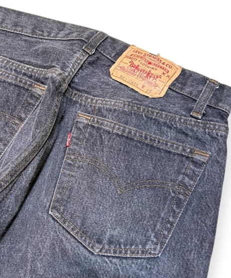【USED】1980s Levi’s 501 ブラックデニムパンツ 先染め W33L30 アメリカ製 極美品