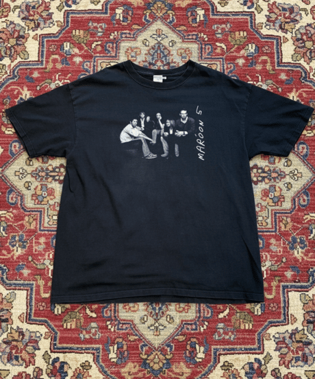 【USED】2000s MAROON 5  SS T-SHIRT BLACK XLサイズ