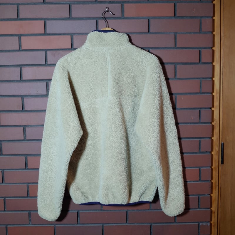 90s Patagonia レトロカーディガン ベージュ Lサイズ アメリカ製  