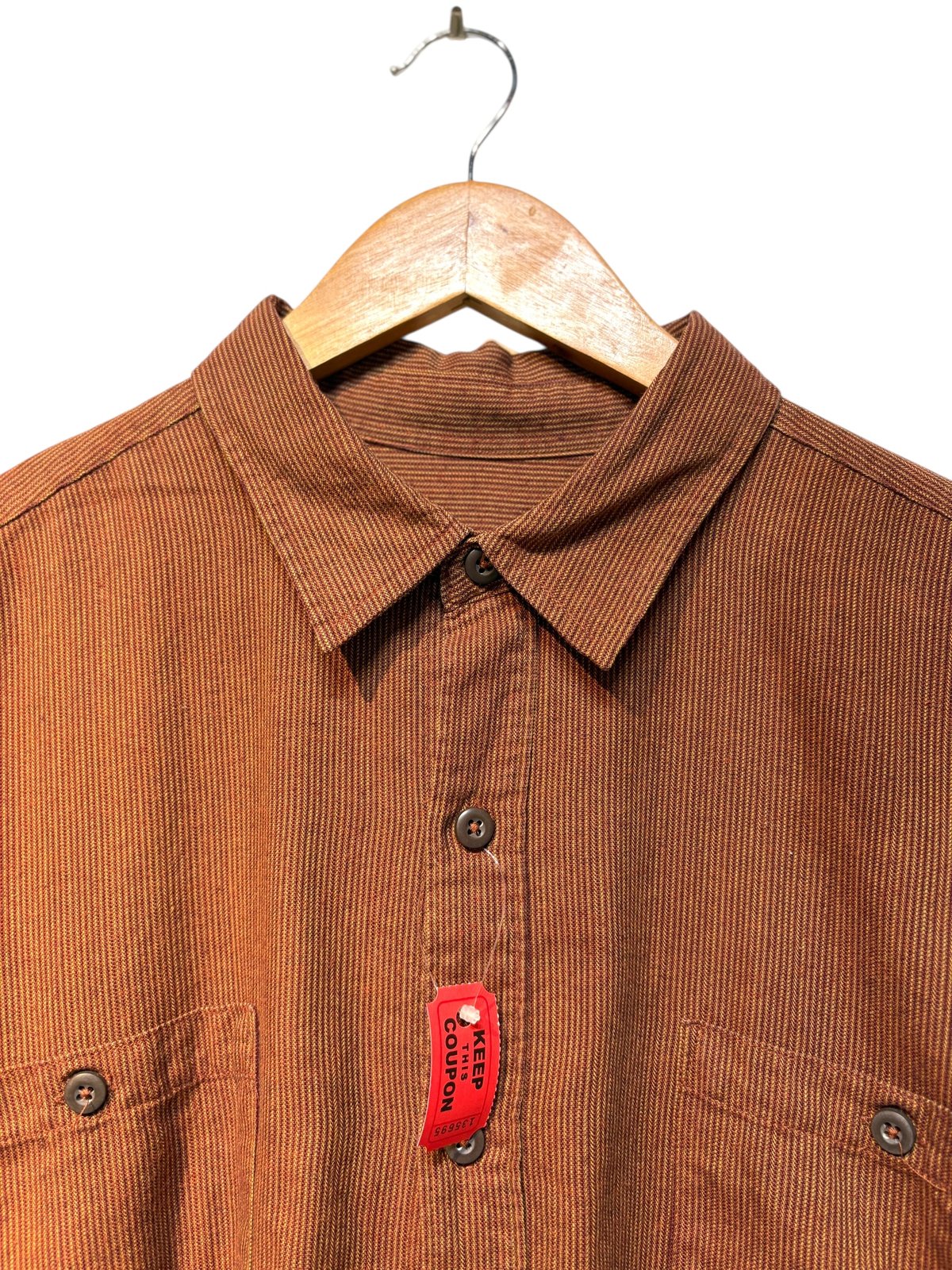 00s Patagonia パタゴニア フランネルシャツ ブラウンストライプ