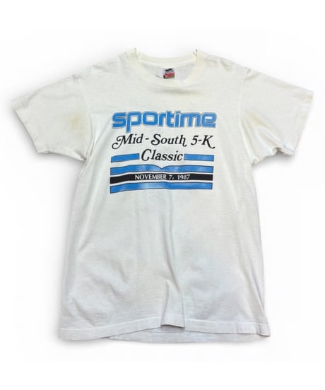 【USED】1980s BUD LIGHT スパッツマッケンジー 半袖Tシャツ フルーツボディ Lサイズ アメリカ製
