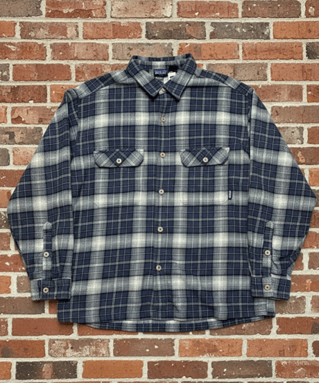 【USED】1990s Patagonia パタゴニア ヘビーフランネル チャコール Mサイズ ポルトガル製