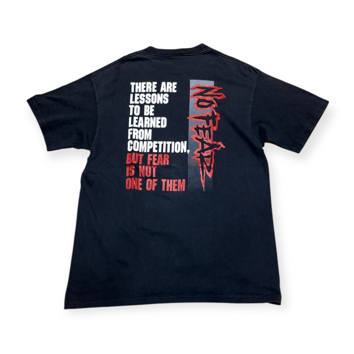 USED】 1990年代 NO FEAR 半袖Tシャツ 両面プリント XLサイズ アメリカ