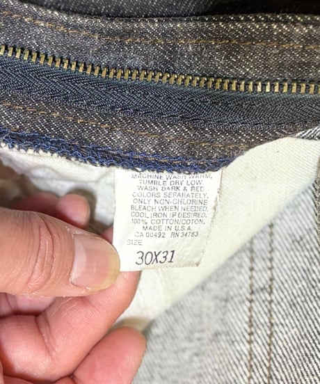 【USED】1980s Lee ブラックデニムパンツ W30L31 アメリカ製 ミントコンディション