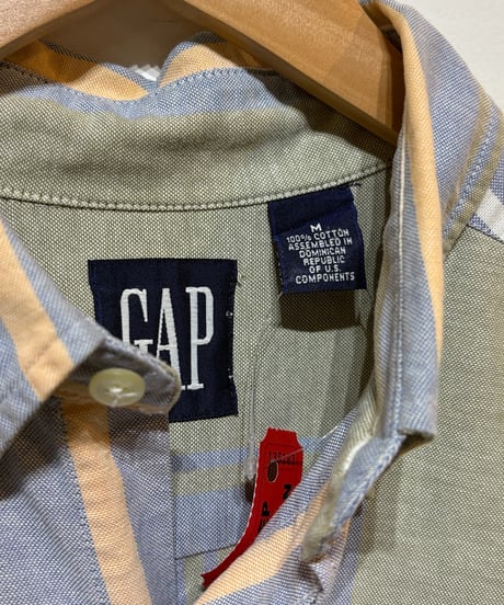 【USED】 1990s GAP BD SHIRT 長袖シャツ マルチカラー Mサイズ