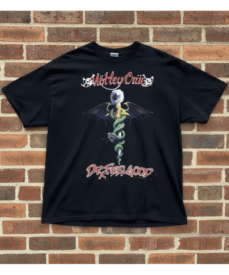 【USED】2000s MOTLEY CRUE モトリークルー SS T-SHIRTS 半袖Tシャツ XLサイズ BLACK