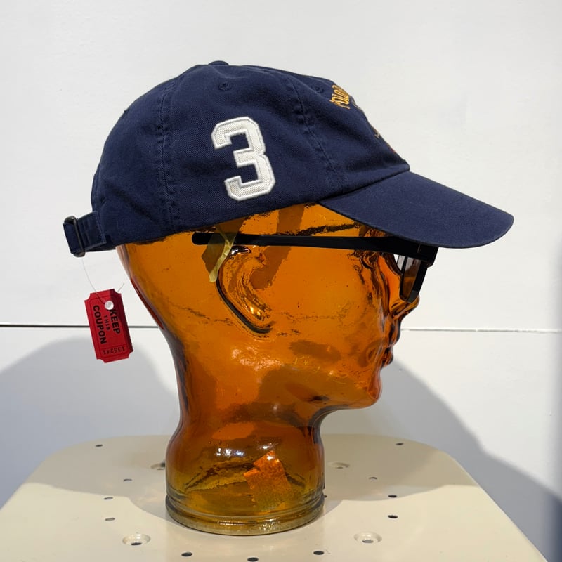 90s Polo Ralph Laurenキャップ 90s Polo Ralph Lauren 6パネルキャップ 3 NAVY 豪華刺繍 |