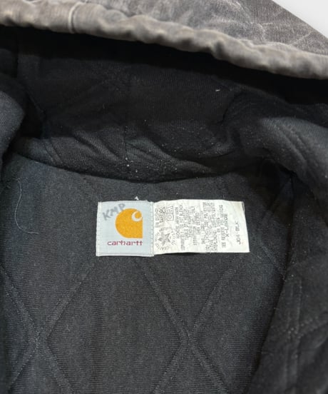 【USED】90s Carhartt  アクティブジャケット  ブラック  XLサイズ  アメリカ製  キルティングライニング