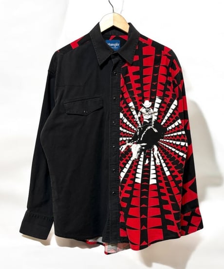 90年代頃のWrangler！ウエスタンシャツ！とにかくデザインが最高！Mサイズ