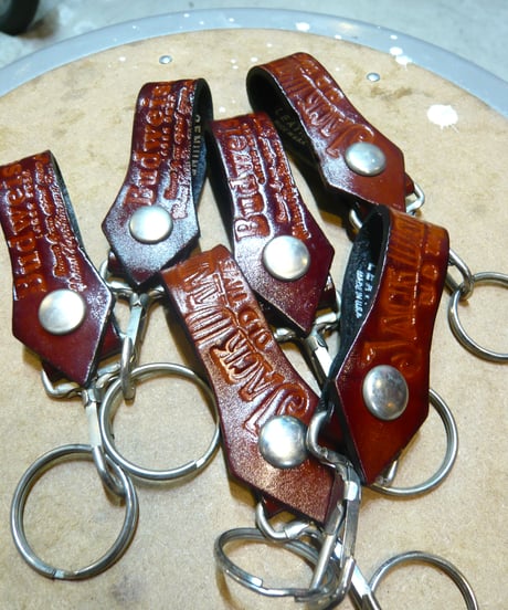 【DEADSTOCK】1980s Budweiser, Jack Daniel’s レザーキーホルダー アメリカ製