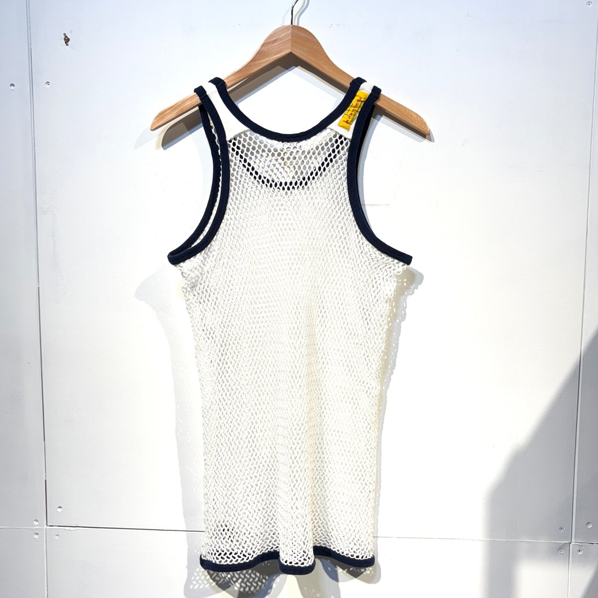 編シャツ Special 1 メッシュタンクトップ Mサイズ ホワイトx
