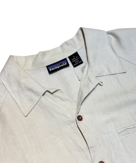 【USED】2000s Patagonia SS HEMP SHIRT オフホワイト Lサイズ