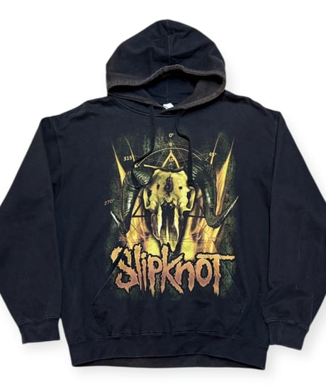 【USED】2000s SLIPKNOT スウェットフーディ BLACK Lサイズ 両面プリント