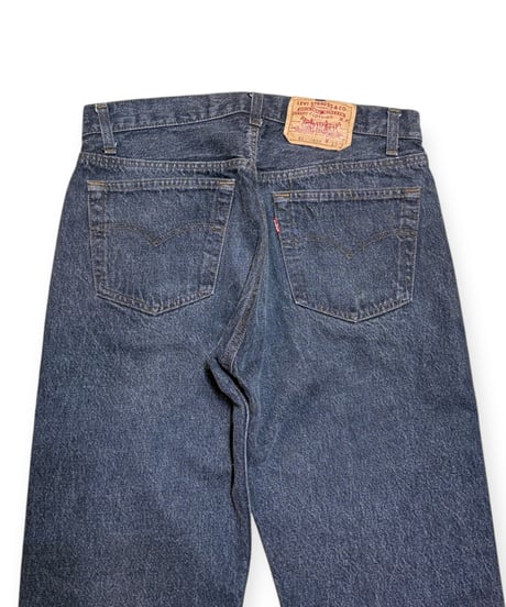 【USED】1980s Levi’s 501 ブラックデニムパンツ 先染め W33L30 アメリカ製 極美品