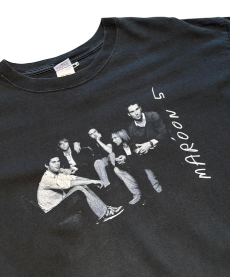 【USED】2000s MAROON 5  SS T-SHIRT BLACK XLサイズ