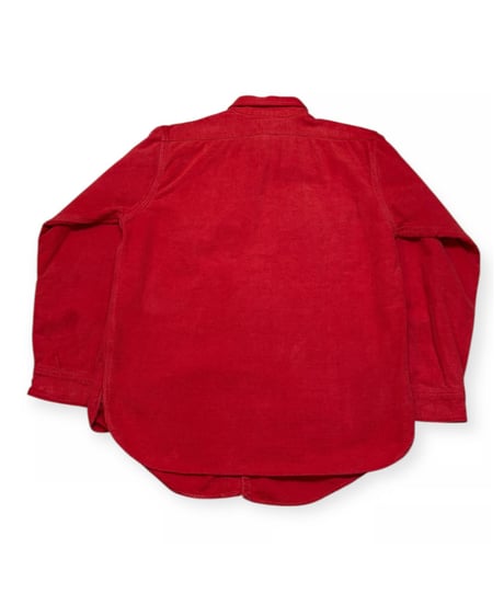 【USED】50s〜  Kamp-it Duxbak  シャモアクロスシャツ RED  マチ付き