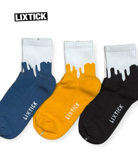 LIXTICK DRIP SOCKS 3PACK (REVERSE)