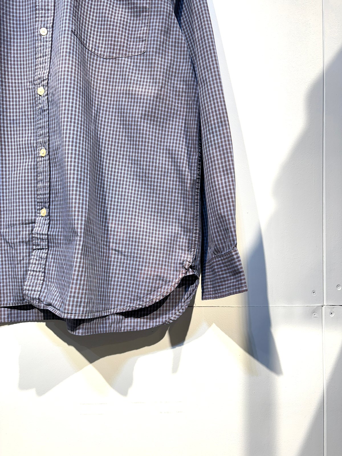 90s OLD GAP BD SHIRT ボタンダウンシャツ ブルーチェック柄 L