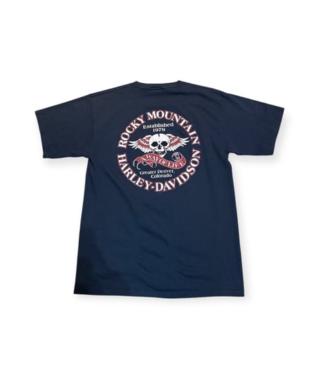【USED】2000s HARLEY-DAVIDSON ハーレーダビッドソン SS T-SHIRTS NAVY Lサイズ