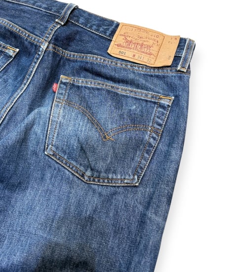 【USED】1990s Levi’s 501 デニムパンツ インディゴ W34L32 アメリカ製