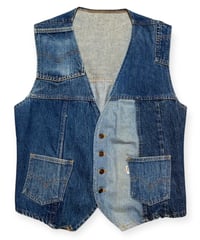【USED】1970s Levi’s デニムベスト パッチワーク 人参タグ