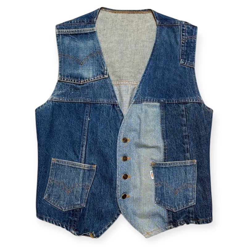 USED】1970s Levi's デニムベスト パッチワーク 人参タグ | ATR STO