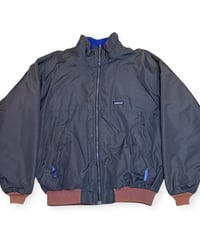 【USED】1990s Patagonia パタゴニア シェルドシンチラジャケット チャコールグレー Lサイズ アメリカ製 極美品