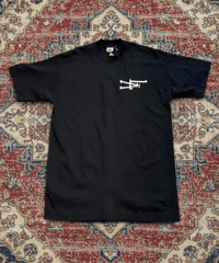 【USED】1990s LA STAFF SS T-SHIRTS BLACK Lサイズ USA製