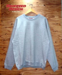 【NEW ITEM】SQUEEZED DESIGN REFLECTOR CREWNECK SWEAT GRAY