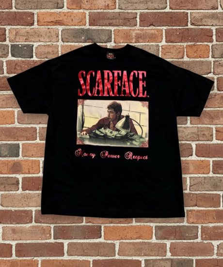 【USED】1990s SCARFACE スカーフェイス Tシャツ 映画 オフィシャル XXLサイズ