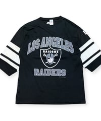 【USED】1990s LOS ANGELS RAIDERS ロサンゼルスレイダース 半袖Tシャツ BLACK サイズ1 UK製