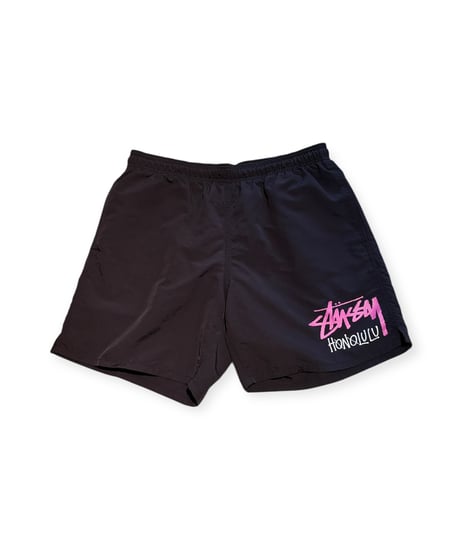 【NEW ITEM】 STUSSY  HONOLULU ホノルル限定  スイムショーツ BLACK Mサイズ