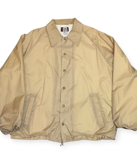 【USED】1970s コーチジャケット 無地 ベージュ Lサイズ ラグランスリーブ