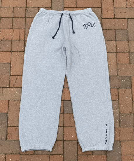 【USED】1990s Polo Jeans スウェットパンツ GRAY XLサイズ