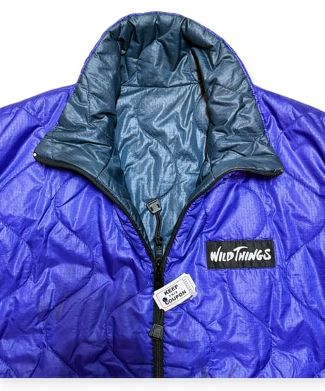 【USED】1990s WILD THINGS キルティングベスト パープル、ブラック Mサイズ アメリカ製